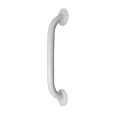 White Powder Coat Steel Grab Bar 1-1/2" x 12" to 24" - On The Mend Medical Supplies & Equipment