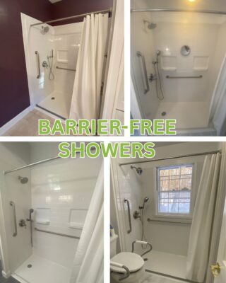 Barrier-free showers at On The Mend medical