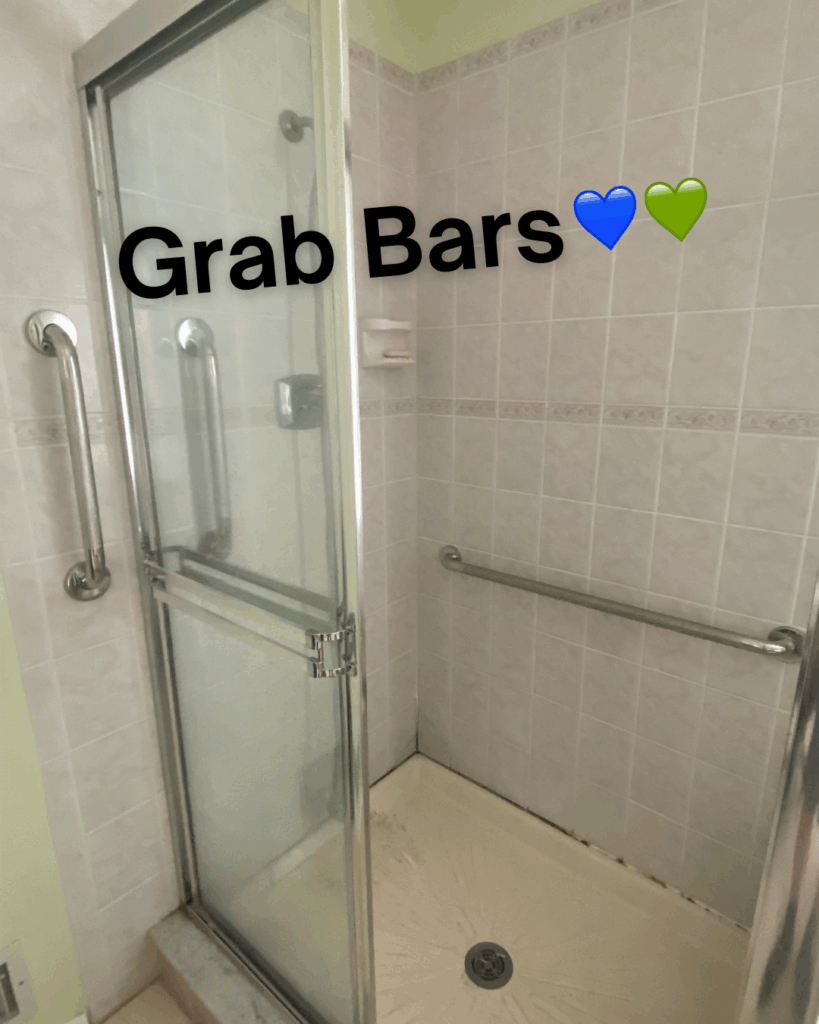 Grab bars at On The Mend Medical
