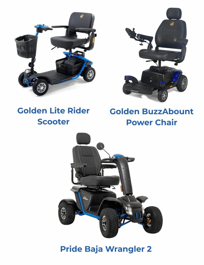 Mobility Scooters and Power Chairs at On The Mend Medical