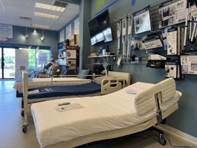 Two hospital beds available at On The Mend.